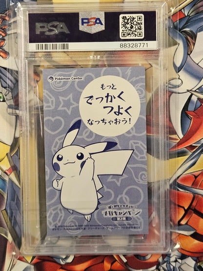 Poncho Pikachu Mega Charizard X Business Card PSA 10 GEM MINT Pokemon Japanese