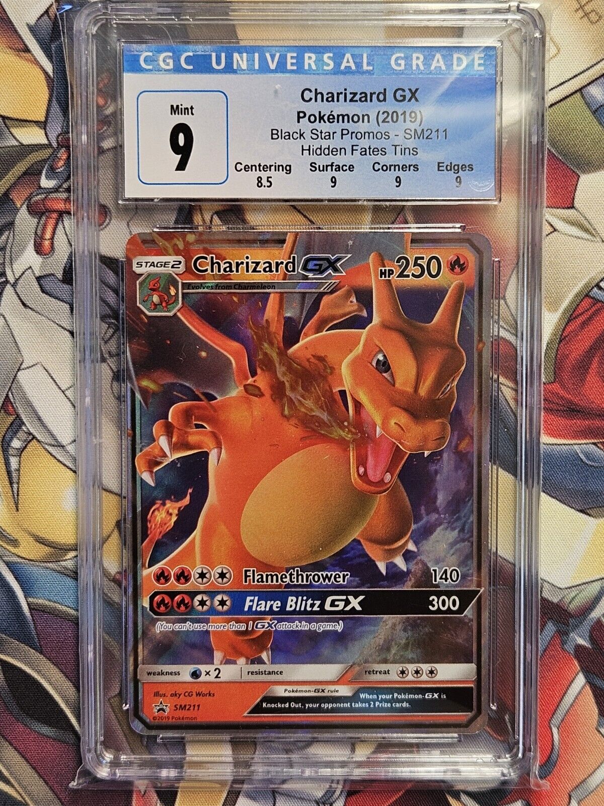 Charizard GX Hidden Fates SM211 Black Star Promo CGC 9 Mint Pokemon